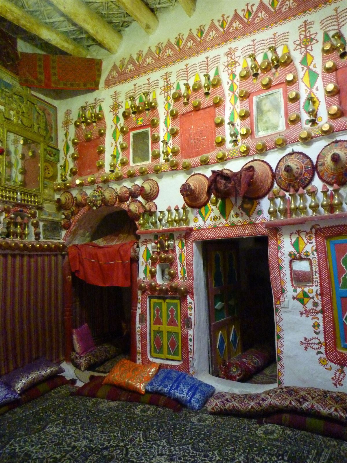 A richly painted house in old Ghadames